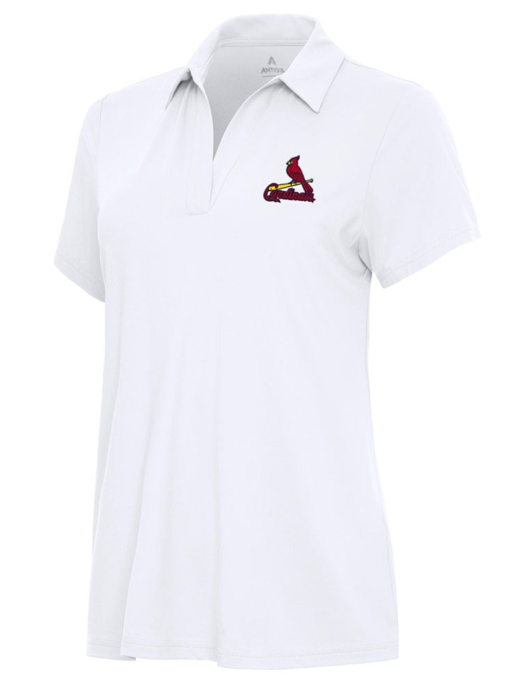 Antigua St. Louis Cardinals MLB White Polo Shirt Women's XL Embroidered Logo